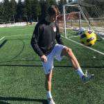 Mount Si Wildcats senior soccer player Drew Harris has returned to the Mount Si Wildcats high school soccer program after a two-year hiatus. Harris expects the Wildcats to make a deep run in the postseason this spring. Shaun Scott, staff photo