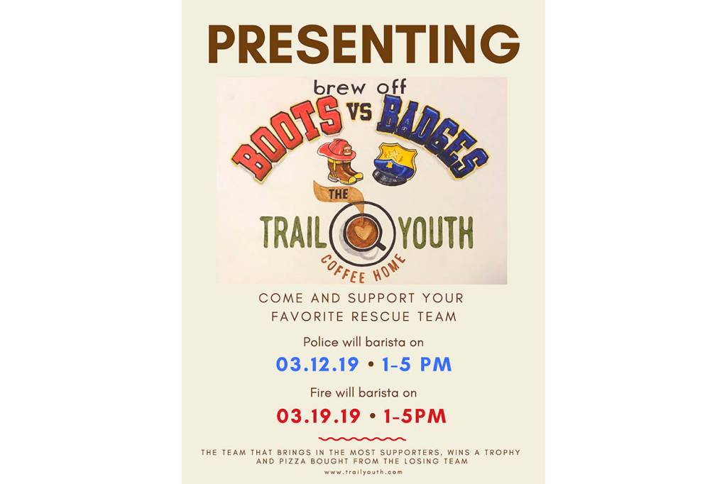 Boots v. Badges at Trail Youth Coffee