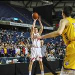 Mount Si Wildcats senior boys basketball player Brett Williams (pictured) in the Class 4A quarterfinals against the Puyallup Vikings will continue his basketball career at Pacific Lutheran University. Photo courtesy of Don Borin/Stop Action Photography