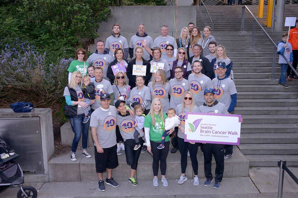 Kelsey Saty and her team Bye Felicia will be participating in the 2019 Seattle Brain Cancer Walk on May 5. Photo courtesy of Kelsey Saty