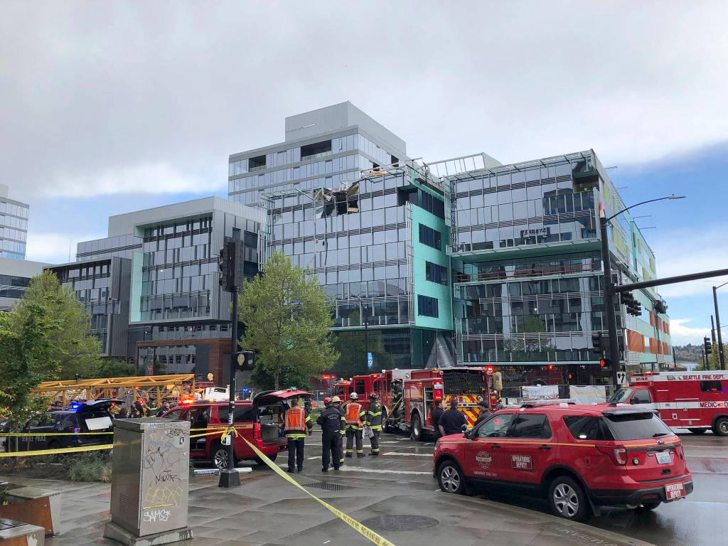The Seattle crane accident left four dead, including North Bend man Andrew Yoder. Photo courtesy/Seattle Fire Department