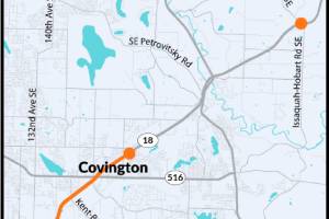 Work crews to repave the SR 18 Issaquah-Hobart Road overpass