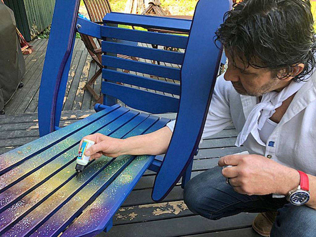 Ricardo Espinoza created A Radiant Night. His chairs will be on display at Birches Habitat. Courtesy photo