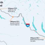 The three weigh station locations WSDOT has been examining for the new location. Image courtesy of WSDOT