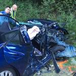 I-90 car chase ends with five injured