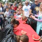 A huge crowd gathers for the watermelon eating contest. Evan Pappas/Staff Photo