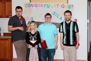 Snoqualmie Valley School Districts Transition Learning Center (TLC) graduated four students: Axel Smith, Nicole Yancey, Silas Palmisano and Jon Isitt. Photo courtesy of SVSD