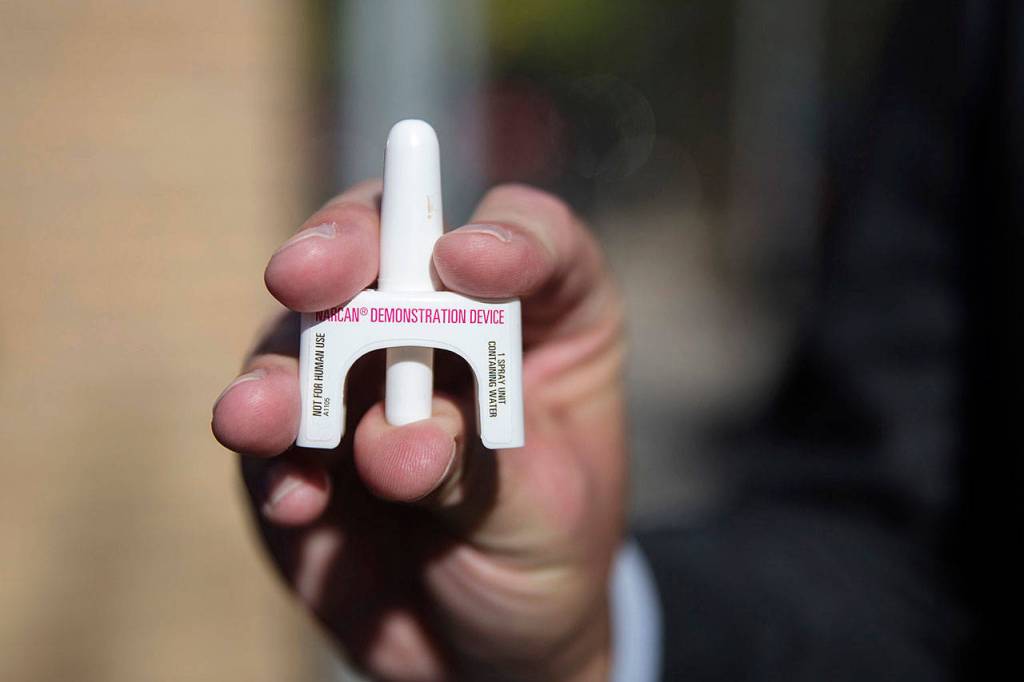 Photo courtesy of Governor Tom Wolf (flickr)                                Corina Pfeil, a Kenmore parent, has spent the past three years to get the law changed to allow naloxone (better known as Narcan or Evzio) in Washington high schools to help prevent on-campus opioid overdose.