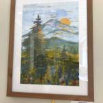 Lenny Larsons painting, Mt. Rainier, received the Residents Choice Award at The Gardens at Town Square, where it is currently on display as part of The Art of Alzheimers. Samantha Pak/staff photo