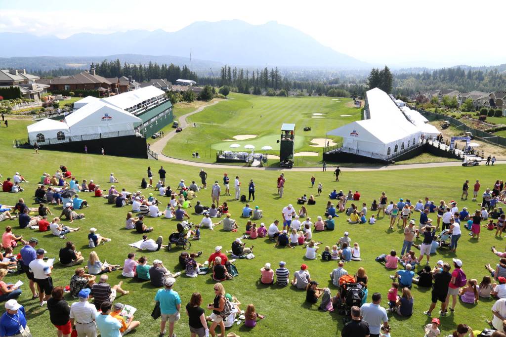 Spectators check out the scene at the Boeing Classic at The Club at Snoqualmie Ridge. Courtesy of the city of Snoqualmie