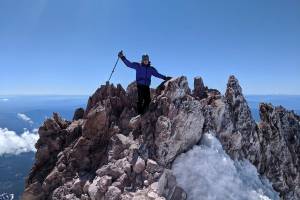 Courtesy photo                                Mercer Island financial adviser Bob Toomey recently summited Mount Shasta in California.