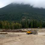 In North Bend, development has forged ahead. Construction was happening in various locations throughout the area on Friday, Aug. 16. Ashley Hiruko/staff photo