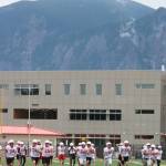Mount Si players get in some running toward the end of the practice. Andy Nystrom/ staff photo
