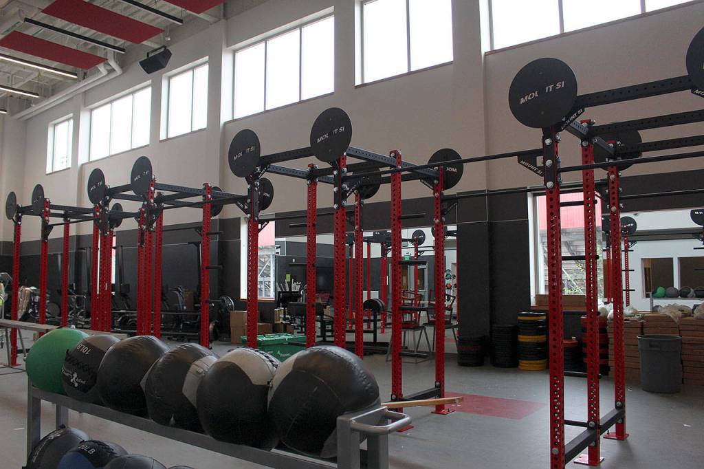 Photos by Madison Miller / staff photo                                The weight room in the new MSHS is able to hold up to 80 students in one class period.
