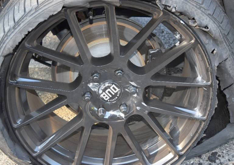 A suspect was arrested after allegedly shooting at a car while driving, during an instance of road rage. Photo courtesy of Washington State Patrol