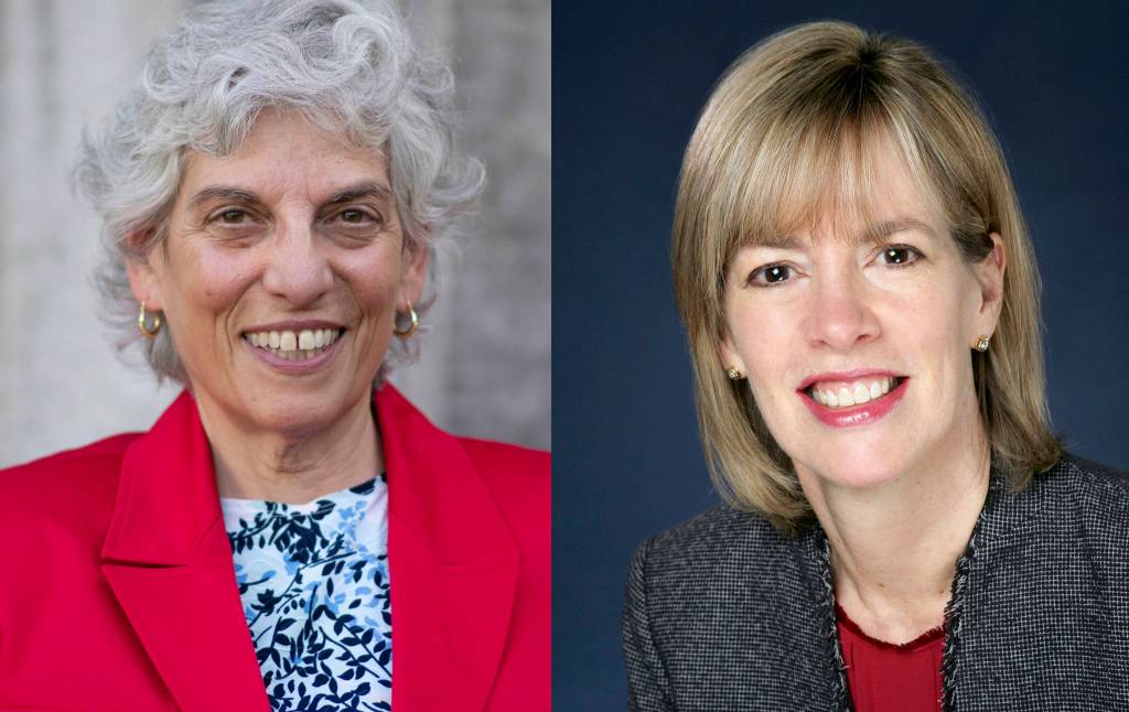 Photos courtesy of Armstrong and Ross                                Elaine Armstrong and incumbent Katherine Ross are vying for a Snoqualmie City Council seat.