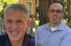 Photos courtesy of candidates                                Incumbent Eric Hollis and Brandon Bothwell are running for a spot on Fire District 27.