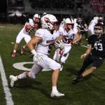 Mount Sis Colby Botten returns a kickoff during the Wildcats 24-18 loss to Eastlake on Oct. 4. For Mount Si, Colby Ramsey kicked a 32-yard field goal, quarterback Clay Millen ran for an 11-yard touchdown and Kevin Corder caught a 67-yard scoring strike from Millen, who was 15-for-26 passing for 211 yards. Botten snagged seven passes for 88 yards. Photo courtesy of Calder Productions