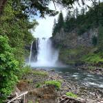 Natalie DeFord/Staff photo                                A summertime view of Snoqualmie Falls from the lower viewpoint, which is now closed for the off-season for maintenance. Other parts of the park will remain open.