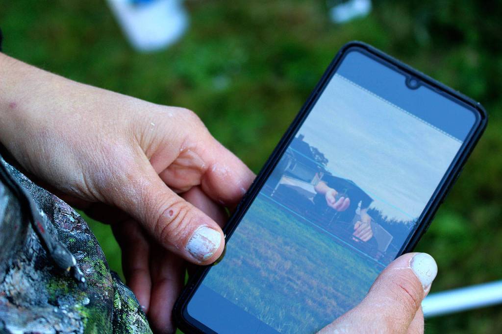 Jacoba Niepoort said the owners vision for the farm is in line with her mural themes. The finished mural will show a small plant growing out of a mound of dirt in a persons hand. The roots from the plant will lead into the persons second hand.