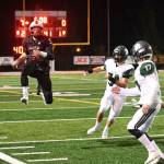 Mount Si quarterback Clay Millen running during the Wildcats 55-7 win against the Skyline Spartans on Oct. 18. Photo courtesy of Calder Productions