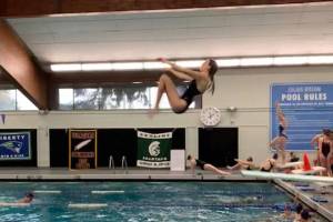 Flipping onto the diving scene