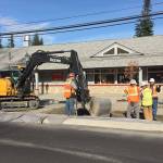 Businesses still open near Park Street roundabout construction
