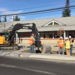 Businesses still open near Park Street roundabout construction