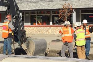 Businesses still open near Park Street roundabout construction