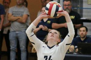 Carr thrives on the volleyball court
