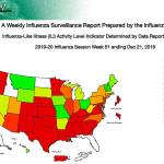 A weekly influenza surveillance report prepared by the influenza division by the CDC. Photo courtesy of CDC.