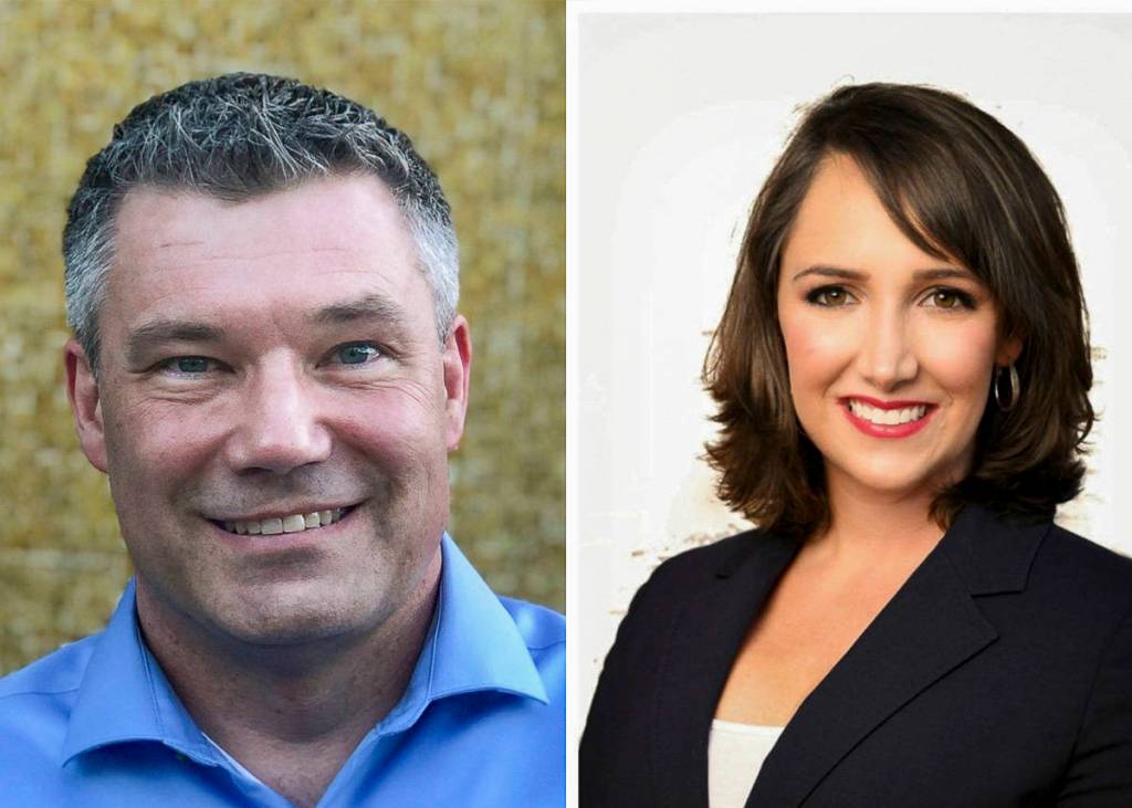 Courtesy photos                                New Carnation city councilmembers Tim Harris and Adair Hawkins.