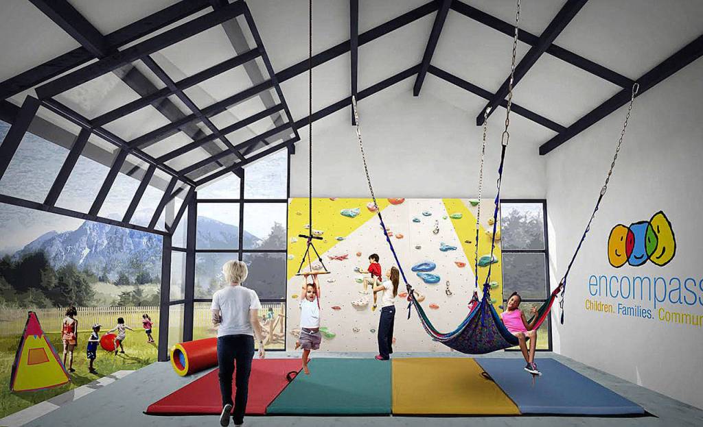 A conceptual rendering of a classroom space at the new Encompass facility. Created by Signal Architecture + Research