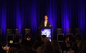 Attorney general Bob Ferguson gave a speech at the event. Blake Peterson/staff photo