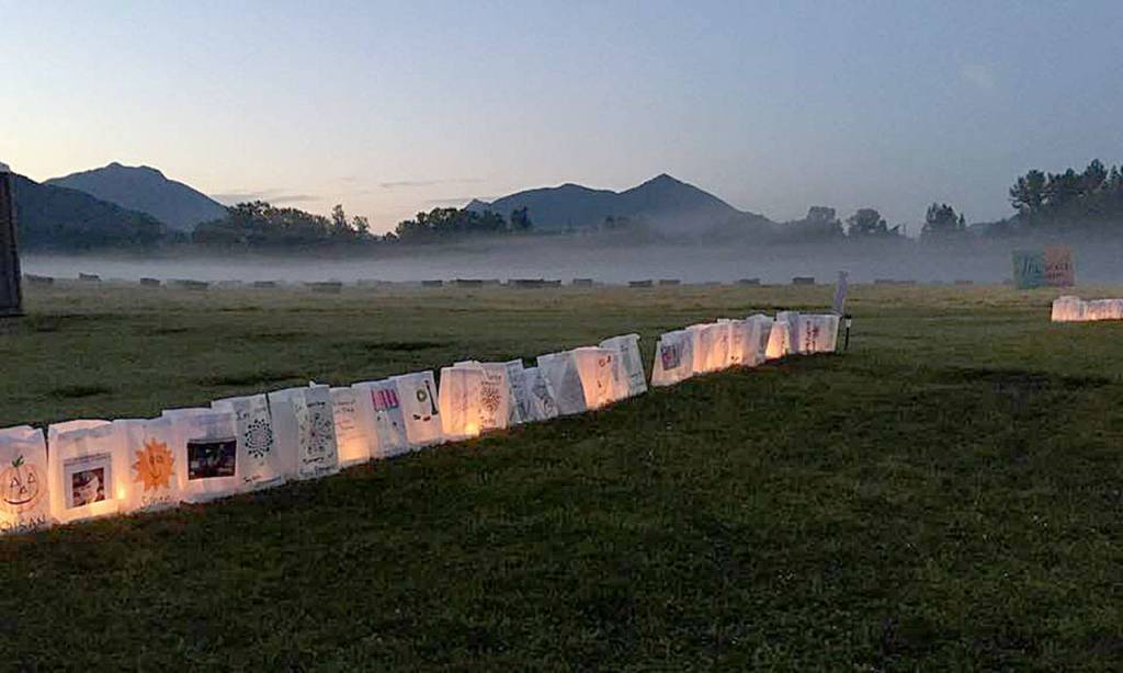 Luminarias at last years Relay For Life of Snoqualmie Valley event. Courtesy photo
