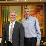 Snoqualmies new Interim City Administrator Rick Rudometkin (L) and Mayor Matt Larson. Courtesy photo