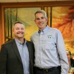 Courtesy photo                                From left, Brian Krause, new director of parks and public works and Snoqualmie Mayor Matt Larson.