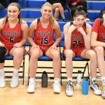 Mount Sis starters against Woodinville, from left Nitika Kumar, Izzy Smith, Joelle Buck, Lauren Glazier and Sela Heide. Photo courtesy of Calder Productions