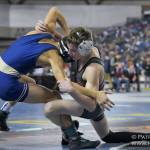 Mount Sis Mark Marum, right, battles Decaturs Colin Jack at Mat Classic XXXII. Photo courtesy of Patrick Krohn