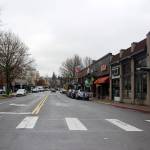 A shot of downtown Kirkland. Samantha St. John of the citys chamber of commerce said that Kirklands business community is likely being more detrimentally affected than others on the Eastside due to the citys often being deemed the epicenter of the coronavirus epidemic. Blake Peterson/staff photo