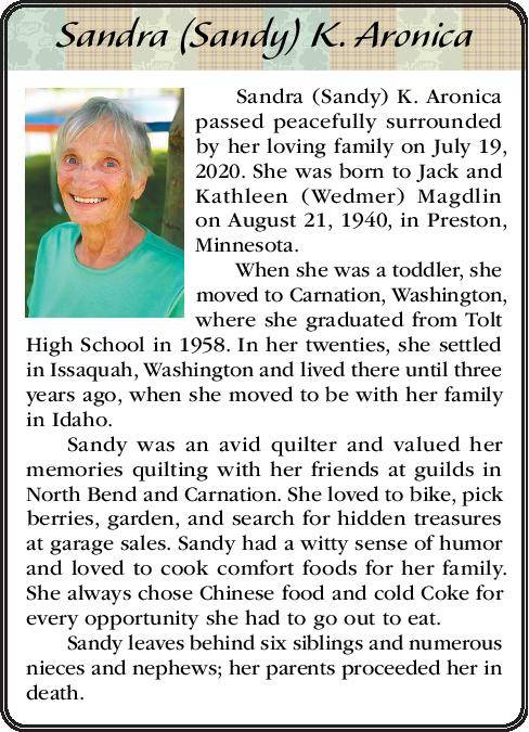 Sandra (Sandy) K. Aronica | Obituary