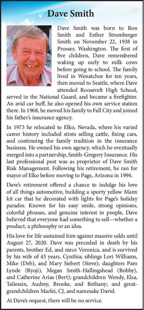 Dave Smith | Obituary