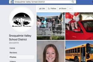 Screenshot of Snoqualmie Valley School Districts Facebook page.
