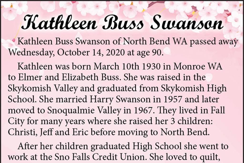 Kathleen Buss Swanson