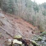 File photo shows a 2017 landslide at Canyon Springs