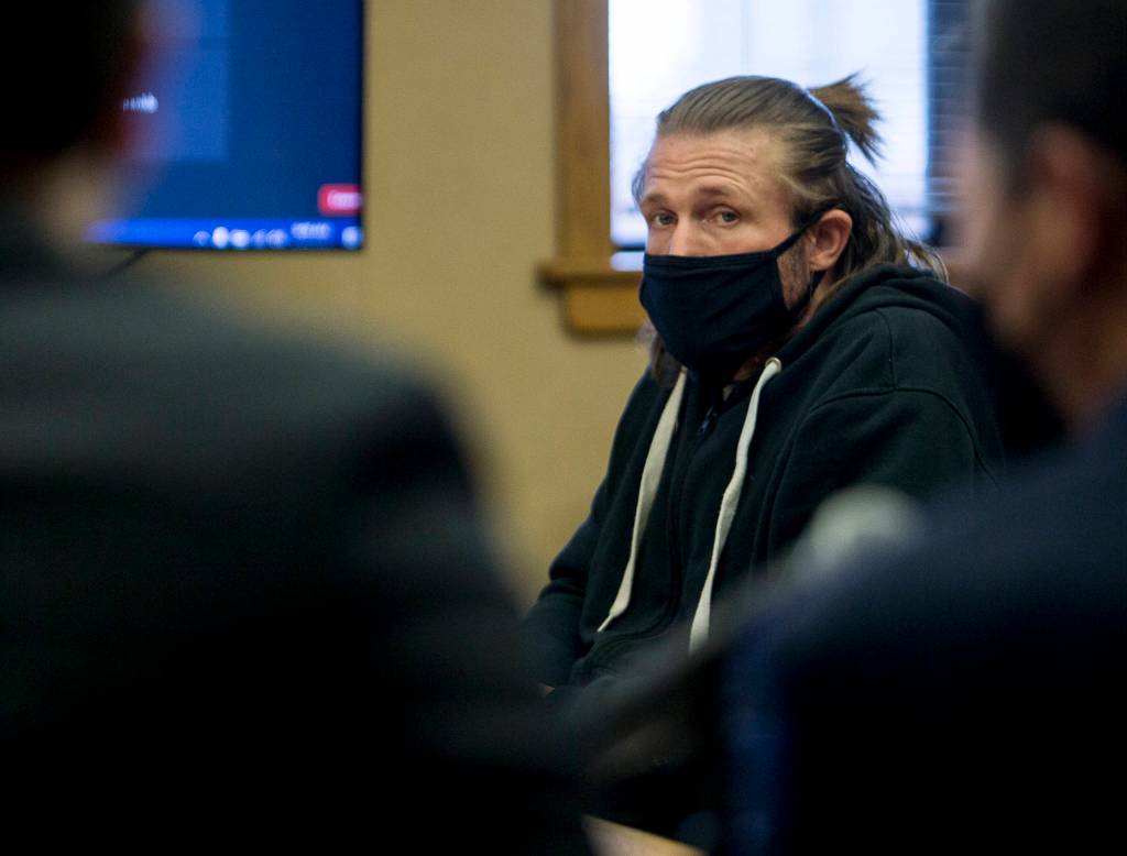 Elmer Nash in court Thursday, when he pleaded guilty to first-degree murder. (Olivia Vanni / The Herald)