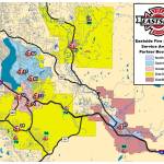Eastside Fire and Rescue 
A map showing Eastside Fire and Rescue district boundaries. District 10 is in yellow.