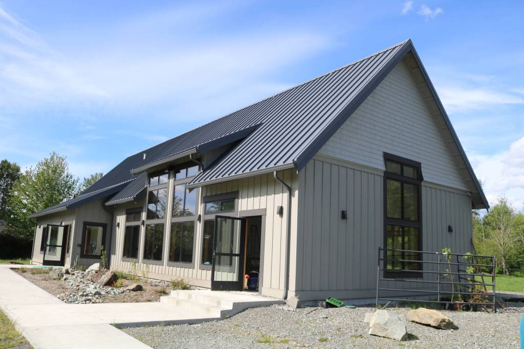 Aaron Kunkler/Staff photo
The Snoqualmie Valley Youth Activities Centers first phase is nearly complete in North Bend after 10,000 labor hours donated by the community, as well as materials donated by nonprofits, businesses and individuals.