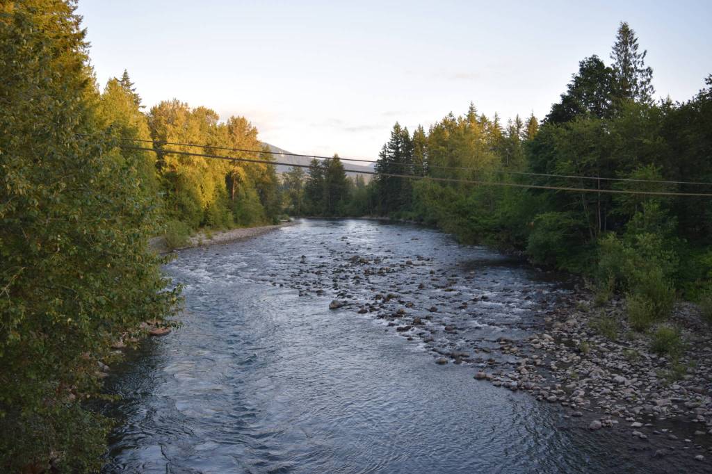 Photo by Conor Wilson/Valley Record
A view of the Snoqualmie River from Mt Si Road bridge in North Bend.