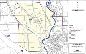 Map of the proposed Meadowbrook Utility Local Improvement District project. Photo courtesy of the City of North Bend